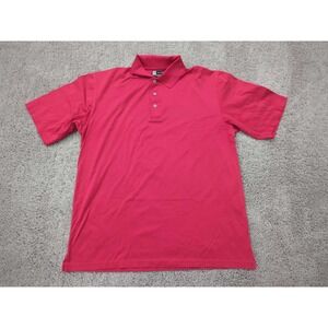 Jos. A. Bank Polo Shirt Mens Large Red Leadbetter‎ Golf Preppy Casual